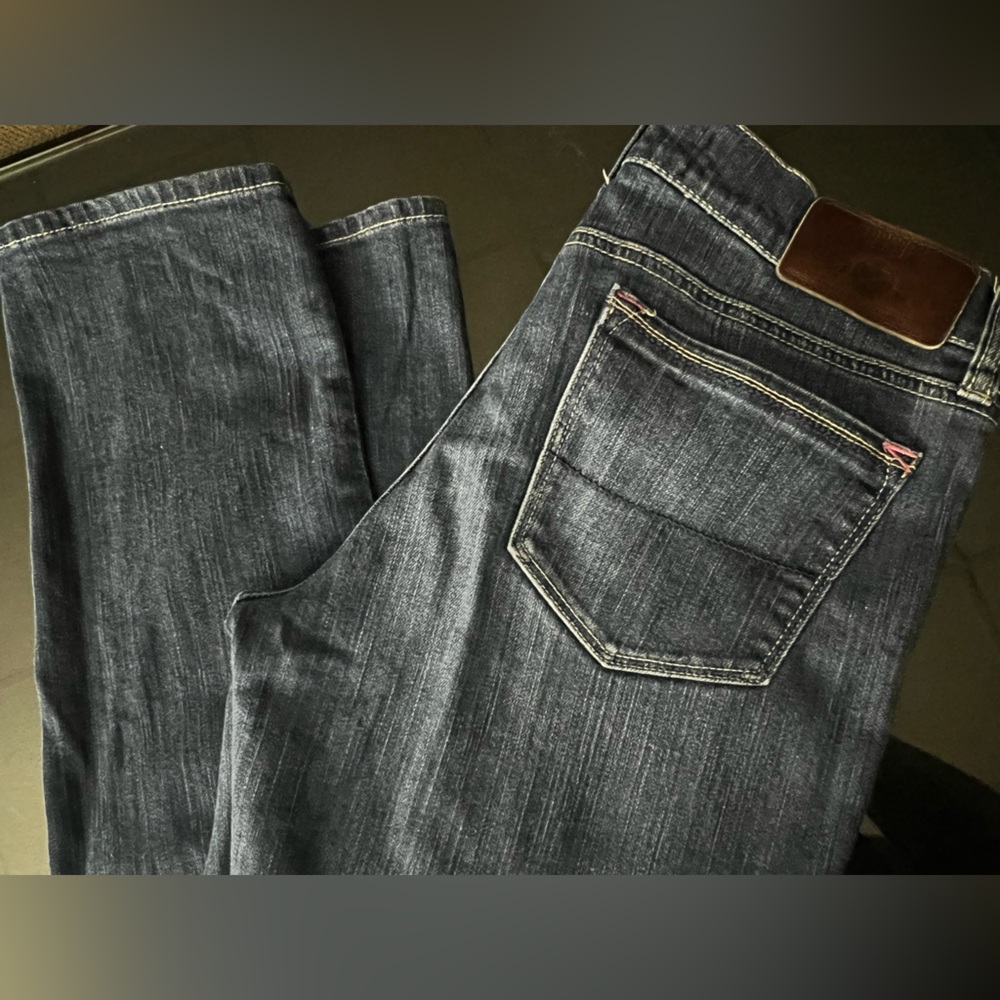 PINK Victoria's Secret Dark Blue Straight Leg Jeans - Picture 7 of 16